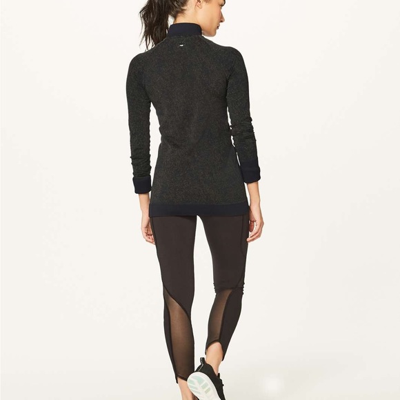 Lululemon Rest Less 1/4 Zip in Black Armoury size 6 - Picture 3 of 3